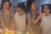 Asha Bhosle Cuts Cake With Grand Daughter Zanai Bhosle On Her 90th Birthday, Video Goes Viral; Watch