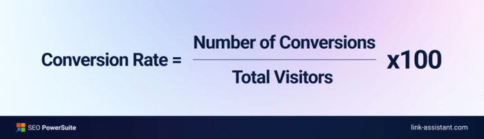 Conversion rate formula