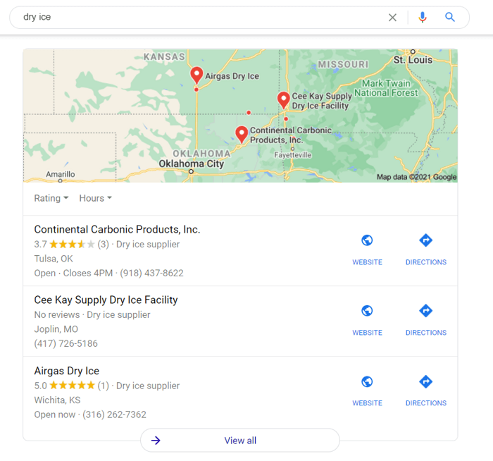 Local Pack SERP feature