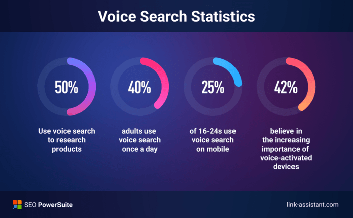 Voice search statistics