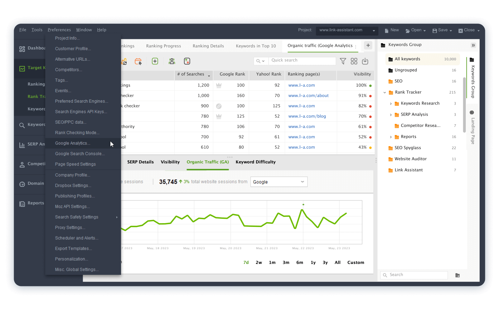 How to add Google Analytics 4 integration in SEO PowerSuite