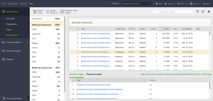 Audit site resources that might affect negatively your site speed