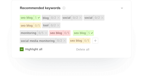 Get additional keywords tips