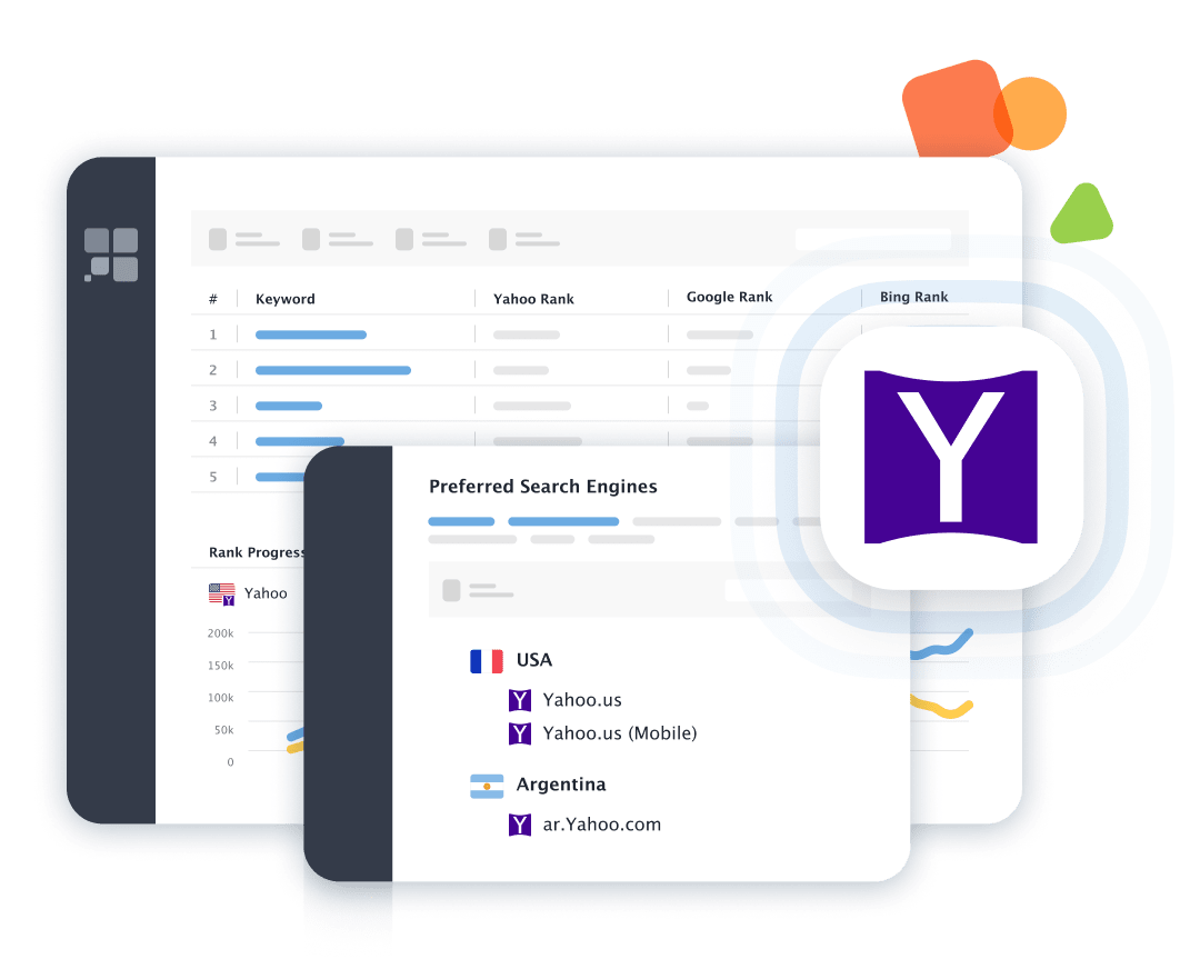 Yahoo rank tracker and keyword tool